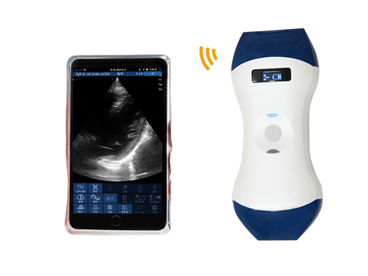 ซื้อ FDA CE ISO13485 โพรบอัลตราซาวนด์มือถือไร้สายขนาดปาล์มพร้อม Phased Array และ Linear Dual Head สำหรับ POCUS online manufacture