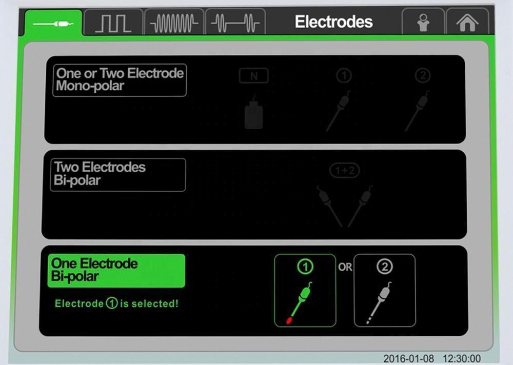 เครื่องกําเนิดอาการบาดเจ็บ RF 2 ช่องที่มี MDR CE สําหรับการจัดการความเจ็บปวด พร้อมรูปแบบการติดตามอัมพาตและรังสีความถี่ทางความร้อน