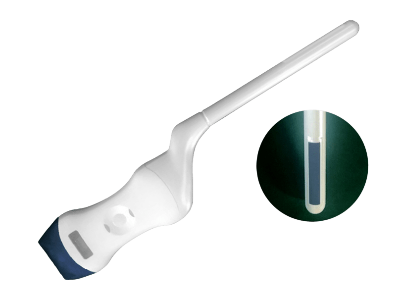FDA CE ISO13485 128 โพรบอัลตราซาวนด์มือถือไร้สายองค์ประกอบพร้อมหัวคู่แบบเชิงเส้นและแบบ Transrectal สำหรับระบบทางเดินปัสสาวะ